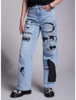 Buy ๐ Her Universe Studio Ghibli Spirited Away Icons Wide Leg Denim Pants ๐ฏ