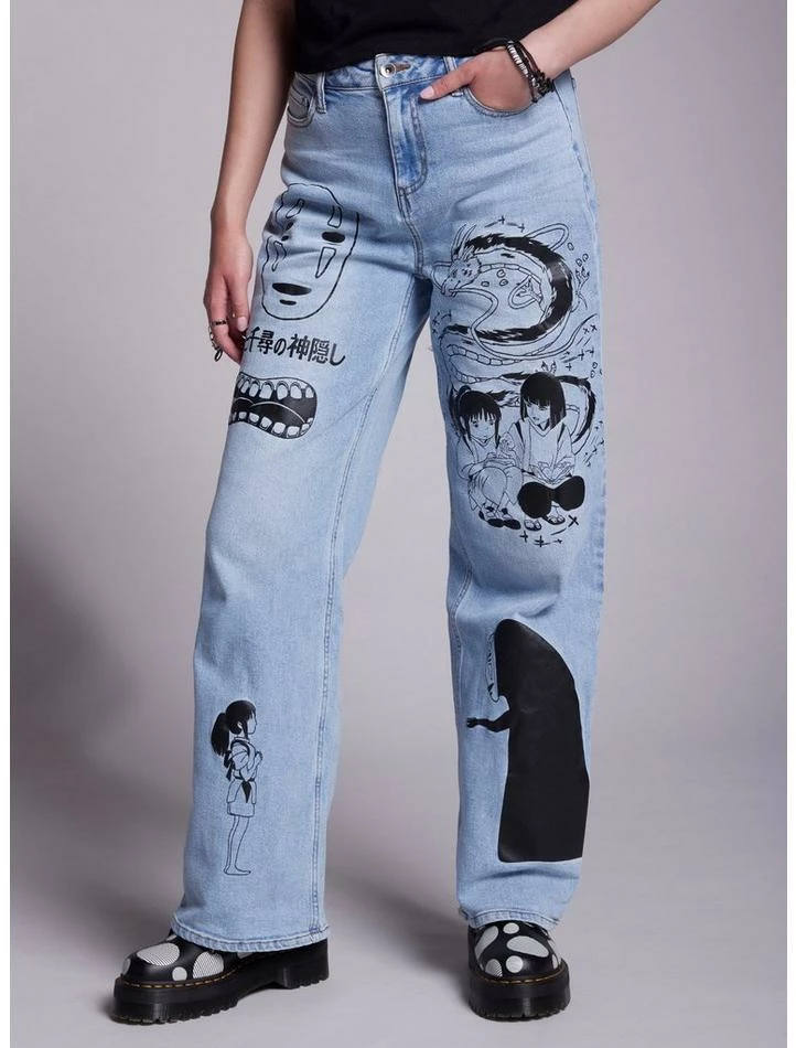Buy π Her Universe Studio Ghibli Spirited Away Icons Wide Leg Denim Pants π― 1 Buy π Her Universe Studio Ghibli Spirited Away Icons Wide Leg Denim Pants π―