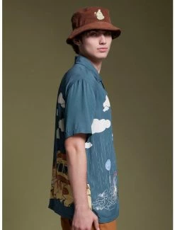 Flash Sale 🎉 Our Universe Studio Ghibli My Neighbor Totoro Catbus Woven Button-Up 🛒 -Hot Sale Studio Ghibli Store 17394147 av4