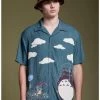 Flash Sale 🎉 Our Universe Studio Ghibli My Neighbor Totoro Catbus Woven Button-Up 🛒