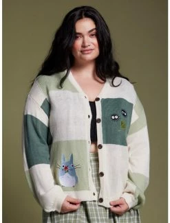 Hot Sale 💯 Her Universe Studio Ghibli My Neighbor Totoro Patchwork 👧 Girls Cardigan Plus Size 🌟