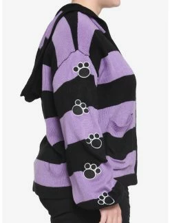 Deals 😍 Studio Ghibli Kiki's Delivery Service Jiji Stripe Skimmer 👧 Girls Hooded Cardigan Plus Size 🥰 -Hot Sale Studio Ghibli Store 17398141 av4