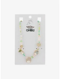 Outlet 😍 Her Universe Studio Ghibli My Neighbor Totoro Floral Beaded Icon Necklace 🧨