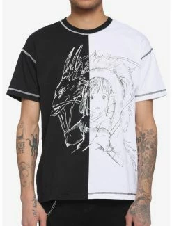 Flash Sale 🛒 Studio Ghibli Spirited Away Haku & Chihiro Split T-Shirt 😍