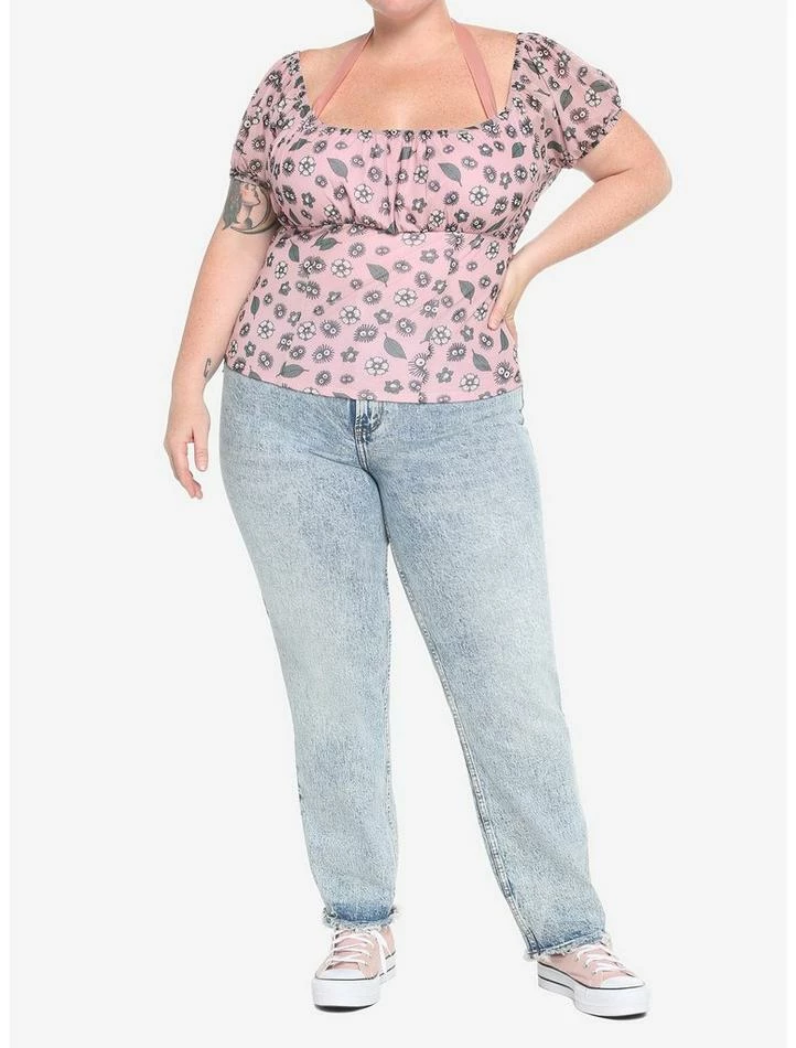 Budget 👍 Her Universe Studio Ghibli My Neighbor Totoro Soot Sprites Ruched Mesh 👧 Girls Top Plus Size ❤️ 2 Budget 👍 Her Universe Studio Ghibli My Neighbor Totoro Soot Sprites Ruched Mesh 👧 Girls Top Plus Size ❤️ - Image 2