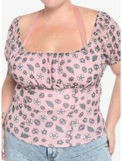 Budget 👍 Her Universe Studio Ghibli My Neighbor Totoro Soot Sprites Ruched Mesh 👧 Girls Top Plus Size ❤️