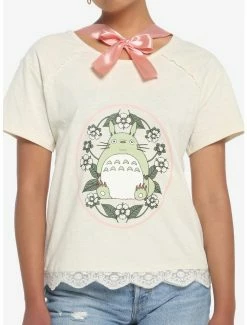Cheap 🌟 Studio Ghibli My Neighbor Totoro Pink Bow 👧 Girls T-Shirt 😀