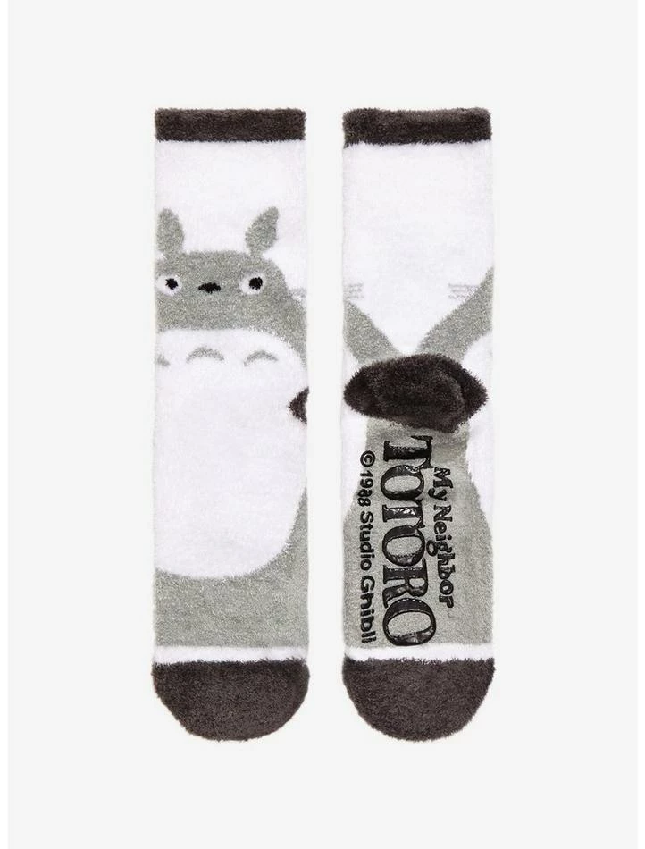 Budget 🛒 Studio Ghibli My Neighbor Totoro Grey Profile Fuzzy 🧦 Socks 🥰 2 Budget 🛒 Studio Ghibli My Neighbor Totoro Grey Profile Fuzzy 🧦 Socks 🥰 - Image 2