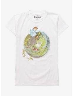 Discount 😀 Studio Ghibli My Neighbor Totoro Terrarium 👧 Girls T-Shirt ⌛