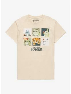 Buy ✔️ Studio Ghibli My Neighbor Totoro Art Grid Boyfriend Fit 👧 Girls T-Shirt 🧨