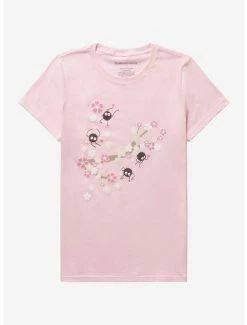 Wholesale 🛒 Studio Ghibli Spirited Away Soot Sprites Sakura 👧 Girls T-Shirt 👏