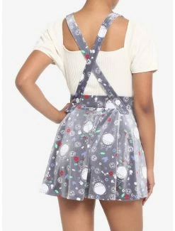 Hot Sale ❤️ Her Universe Studio Ghibli My Neighbor Totoro Grey Velvet Suspender 👗 Skirt 🌟 -Hot Sale Studio Ghibli Store 18320708 av2