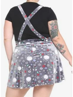 Cheap 😉 Her Universe Studio Ghibli My Neighbor Totoro Grey Velvet Suspender 👗 Skirt Plus Size ✔️ -Hot Sale Studio Ghibli Store 18320816 av2