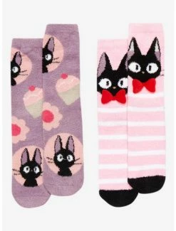 Hot Sale 🥰 Studio Ghibli Kiki's Delivery Service Jiji Fuzzy 🧦 Socks 2 Pair ✨