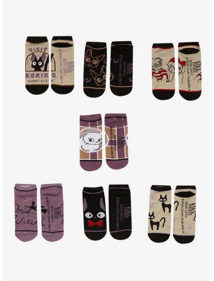 Discount ๐ Studio Ghibli Kiki's Delivery Service Ankle Sock Set 7 Pair โ๏ธ 3 Discount ๐ Studio Ghibli Kiki's Delivery Service Ankle Sock Set 7 Pair โ๏ธ - Image 3