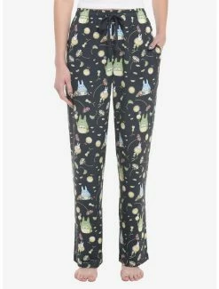 Cheapest 😉 Studio Ghibli My Neighbor Totoro Allover Print Pajama Pants 🛒