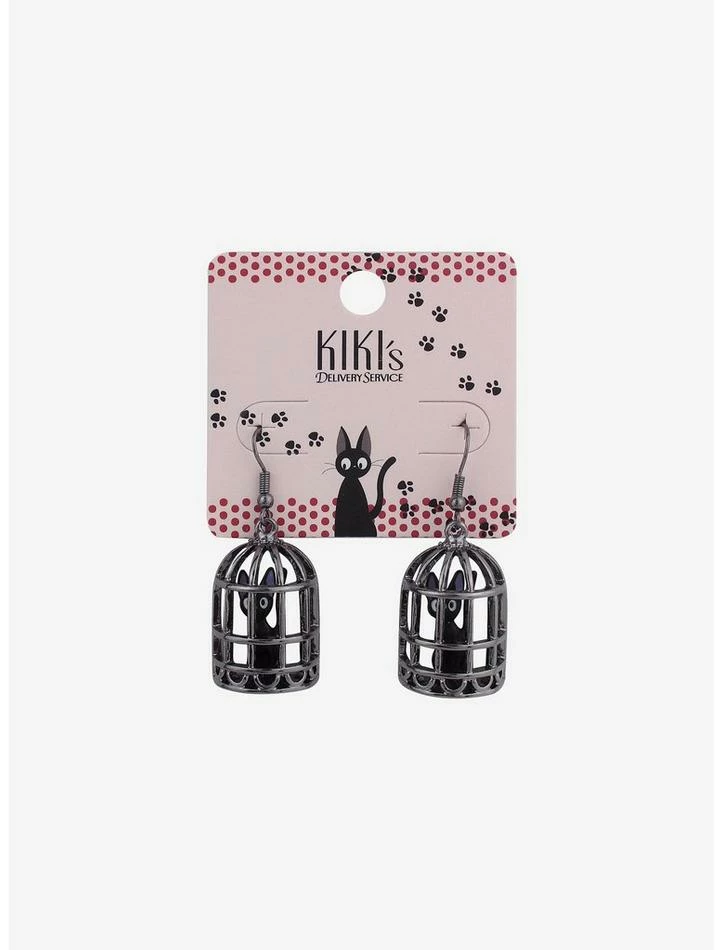 Outlet π Studio Ghibli Kiki's Delivery Service Jiji Cage Drop Earrings π₯° 1 Outlet π Studio Ghibli Kiki's Delivery Service Jiji Cage Drop Earrings π₯°