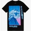 Hot Sale 🔥 Studio Ghibli My Neighbor Totoro Neon Pop Grid Boyfriend Fit 👧 Girls T-Shirt 🛒