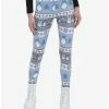 Hot Sale 🎁 Her Universe Studio Ghibli My Neighbor Totoro Holiday Fair Isle Leggings 🎁