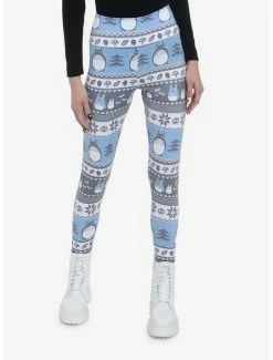 Hot Sale 🎁 Her Universe Studio Ghibli My Neighbor Totoro Holiday Fair Isle Leggings 🎁