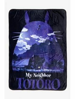 Best reviews of 😉 Studio Ghibli My Neighbor Totoro Night Scenery Throw Blanket ✔️