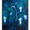 Discount 😍 Studio Ghibli Princess Mononoke Kodama Throw Blanket 😀