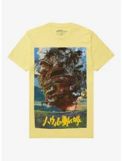 Outlet ❤️ Studio Ghibli Howl's Moving Castle Poster Art T-Shirt 🌟
