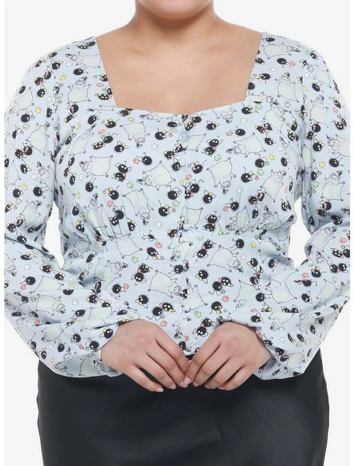 Brand new 🥰 Studio Ghibli Spirited Away Soot Sprites 👧 Girls Crop Woven Top Plus Size 💯 1 Brand new 🥰 Studio Ghibli Spirited Away Soot Sprites 👧 Girls Crop Woven Top Plus Size 💯